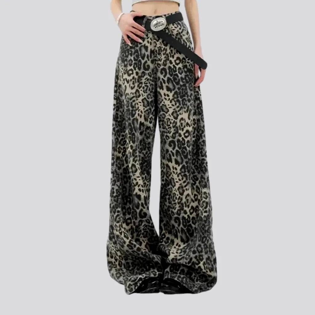 Painted baggy women's jean pants | Jeans4you.shop