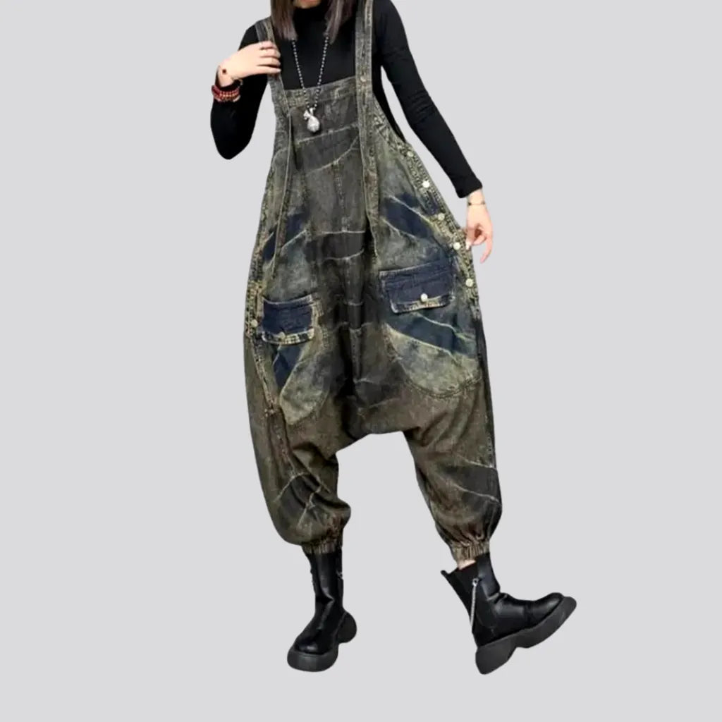 Painted denim jumpsuit
 for ladies | Jeans4you.shop