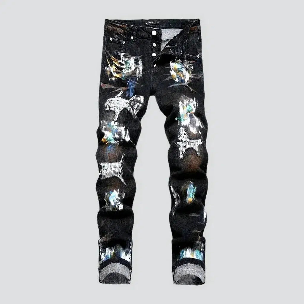 Painted men's jeans | Jeans4you.shop