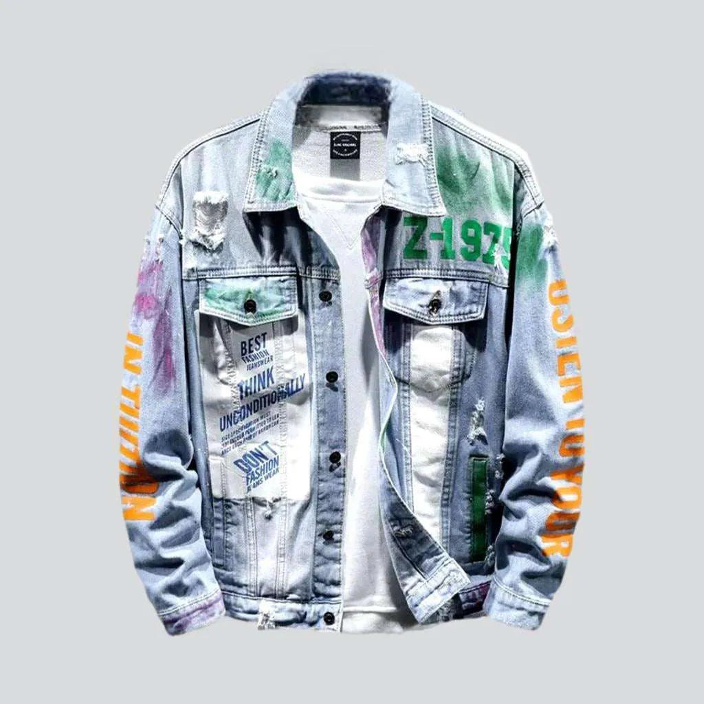 Men's Painted Jeans Jackets - Spring 2025 – Jeans4you.shop
