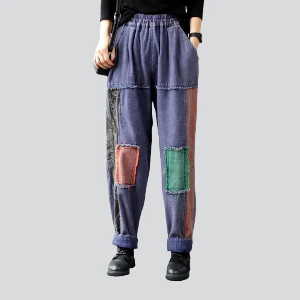 Patchwork denim pants
 for women | Jeans4you.shop