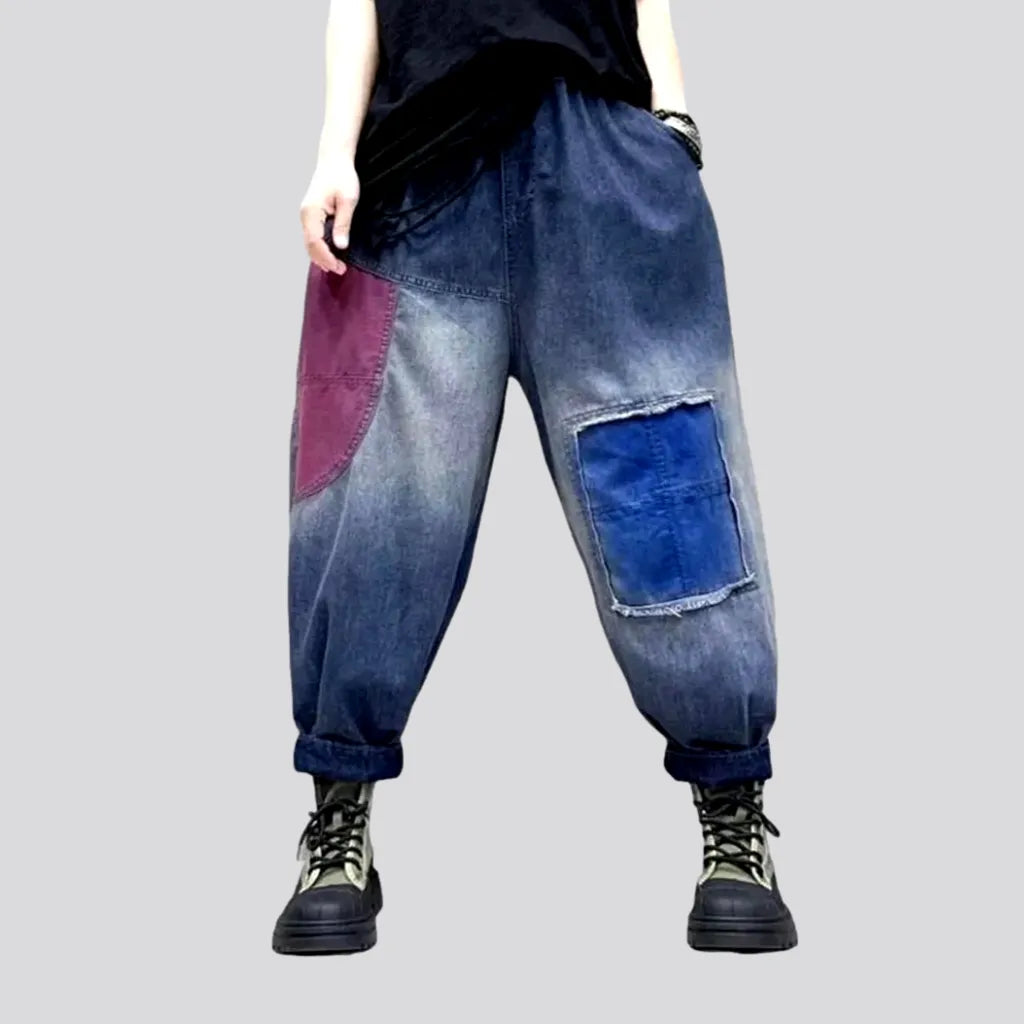 Patchwork fashion denim pants
 for ladies | Jeans4you.shop