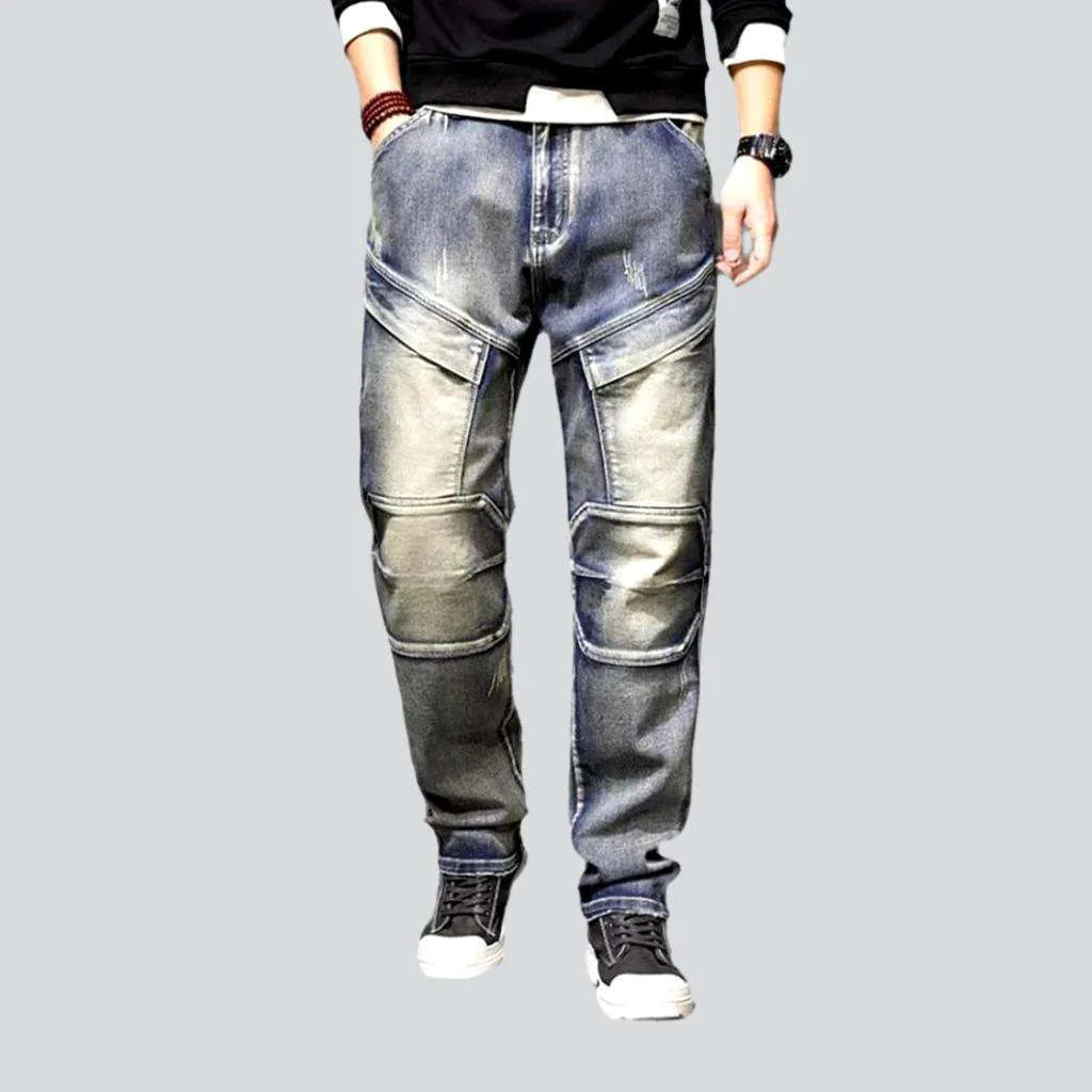 Patchwork men's vintage jeans | Jeans4you.shop