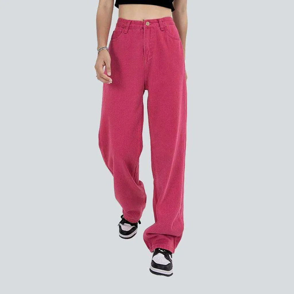 Pink baggy jeans for women | Jeans4you.shop