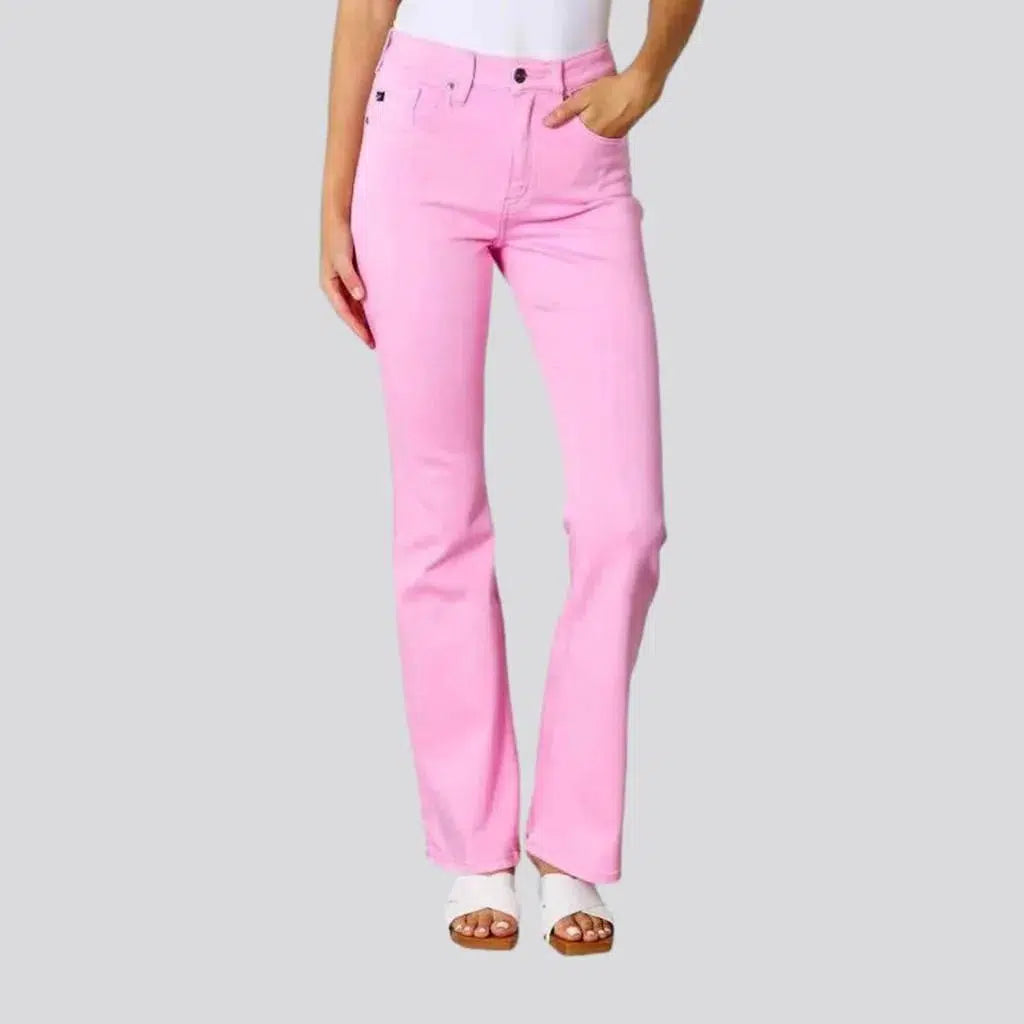 Pink bootcut jeans
 for women | Jeans4you.shop