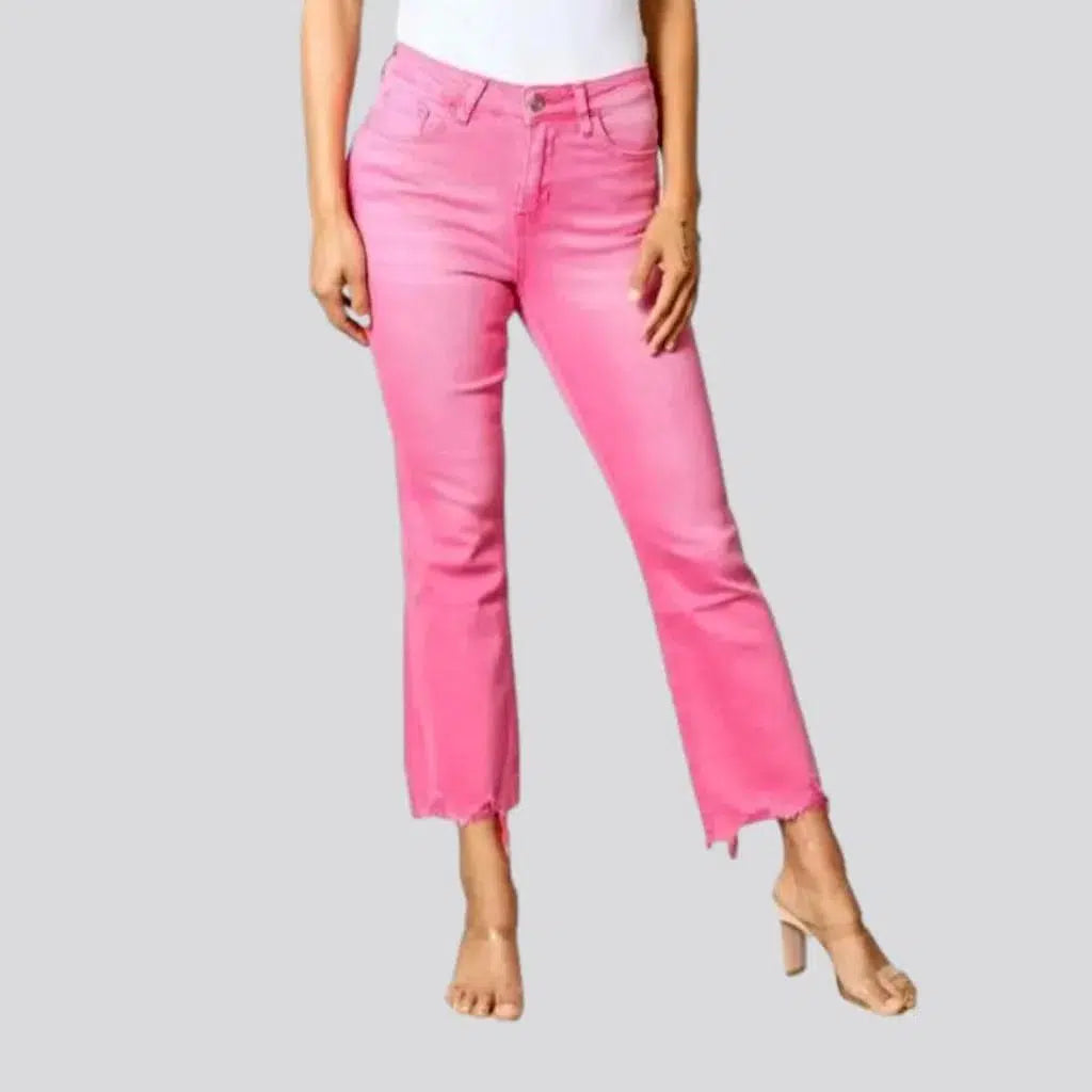 Pink women's color jeans | Jeans4you.shop