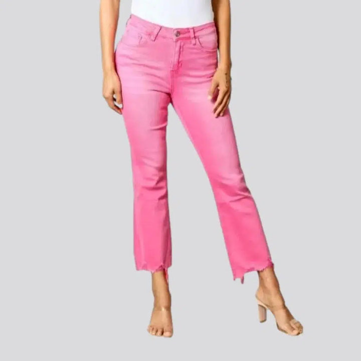 Pink women's color jeans | Jeans4you.shop