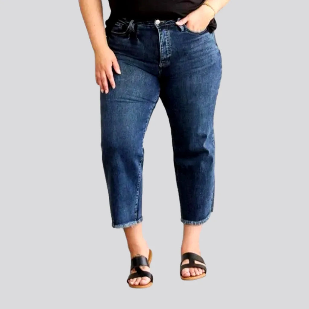 Plus-size dark wash jeans | Jeans4you.shop