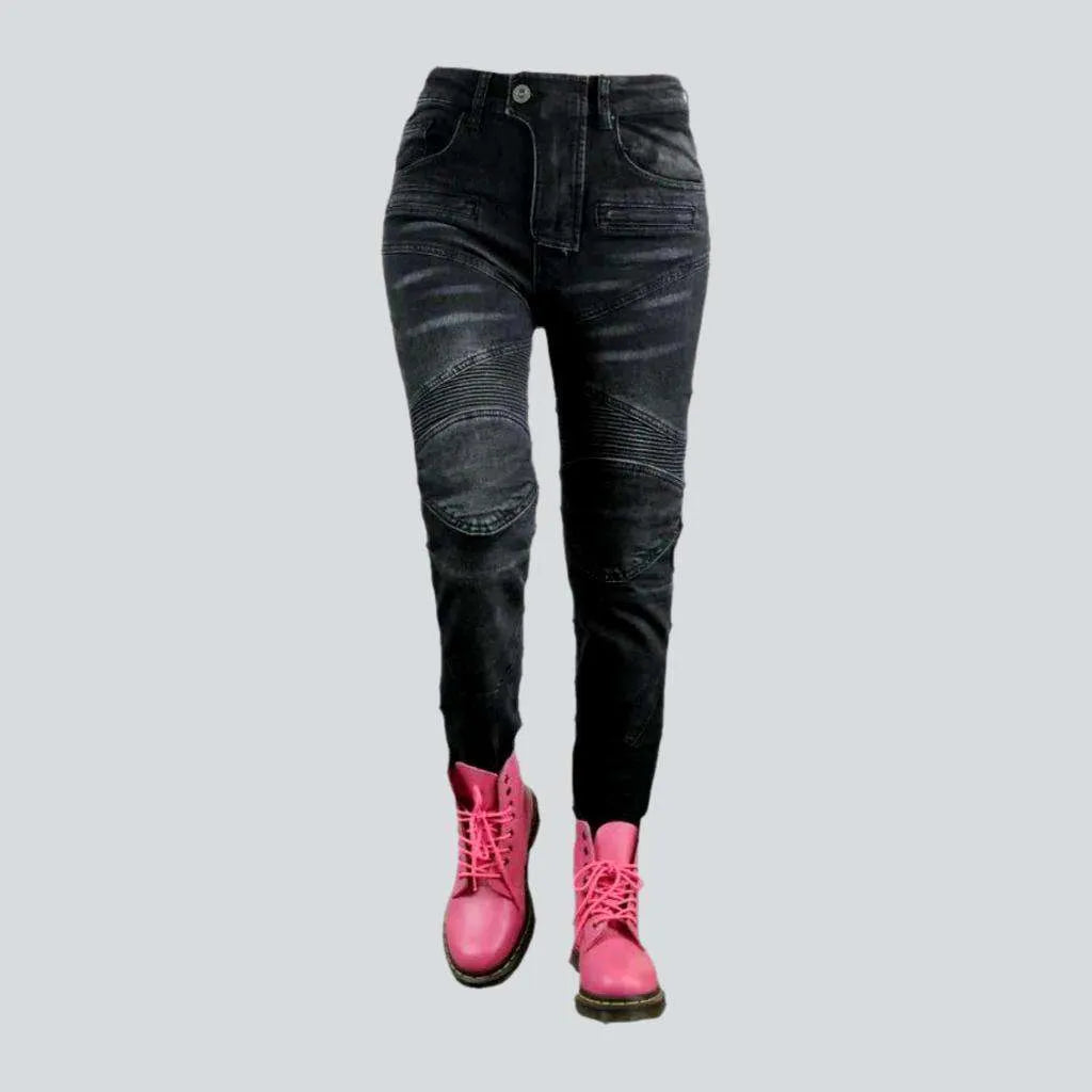 Protective biker jeans
 for women | Jeans4you.shop