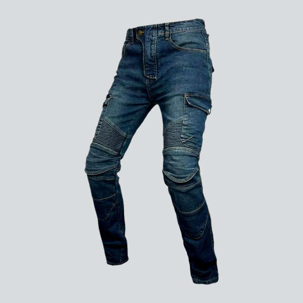 Protective cargo men's biker jeans | Jeans4you.shop