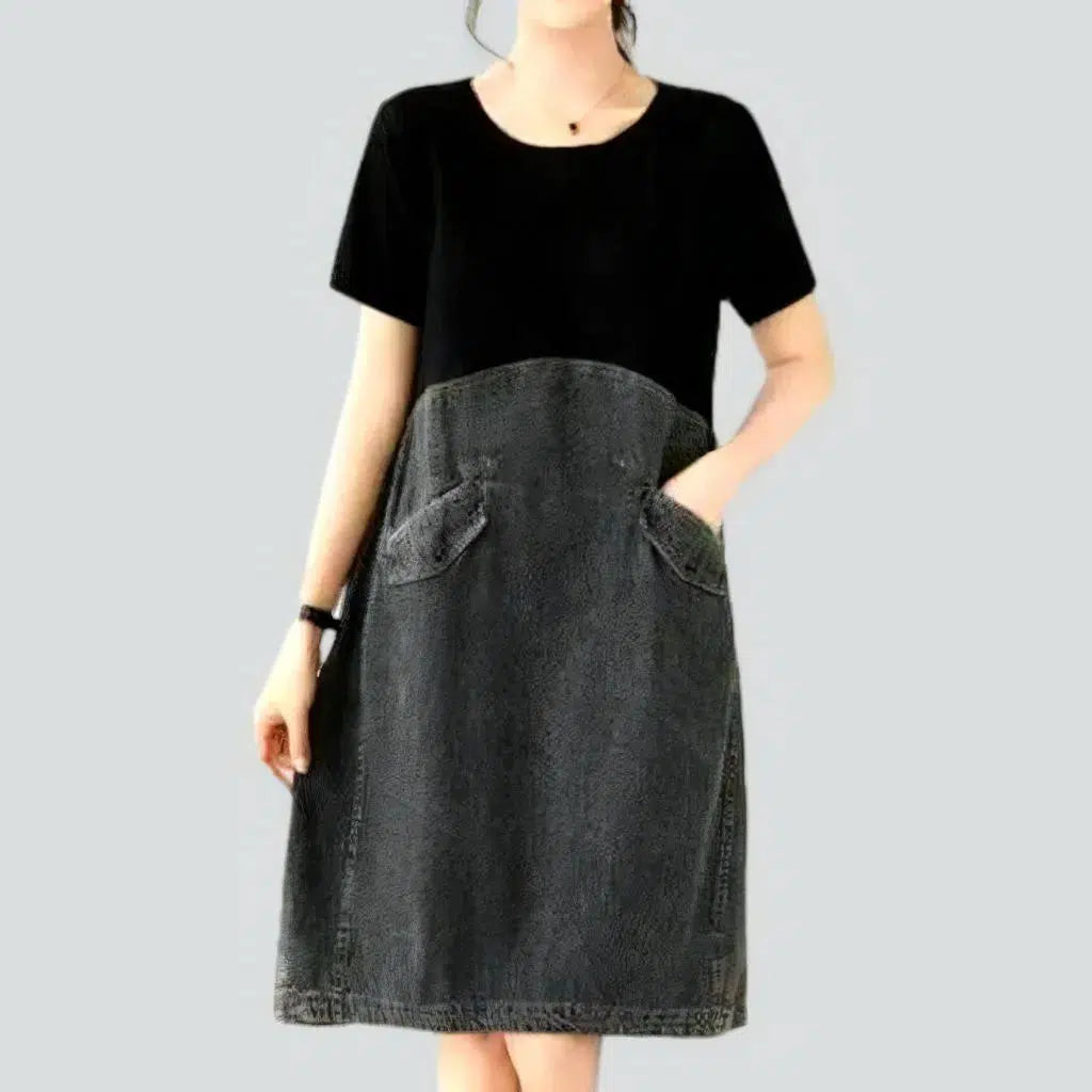 Pull-on street women's denim dress | Jeans4you.shop