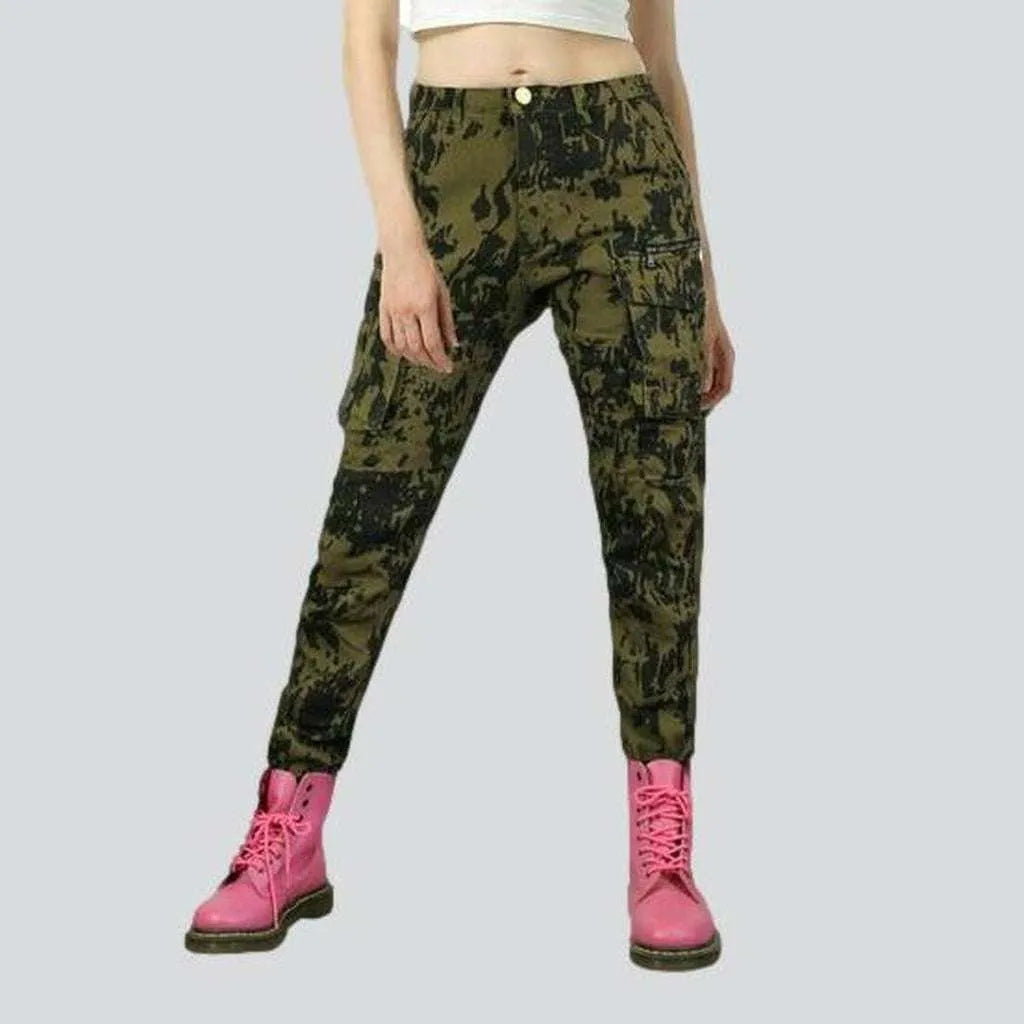 Quality camouflage women's biker jeans | Jeans4you.shop