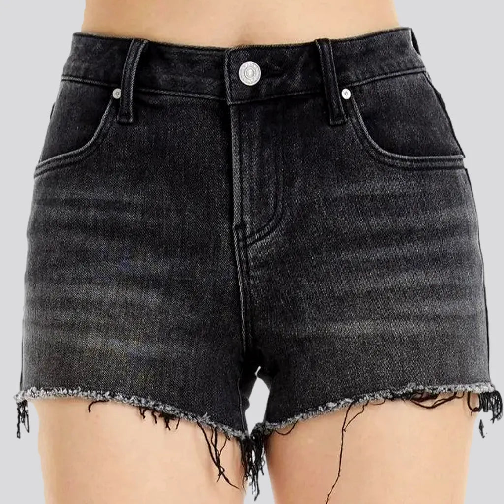 Raw-hem denim shorts
 for ladies | Jeans4you.shop