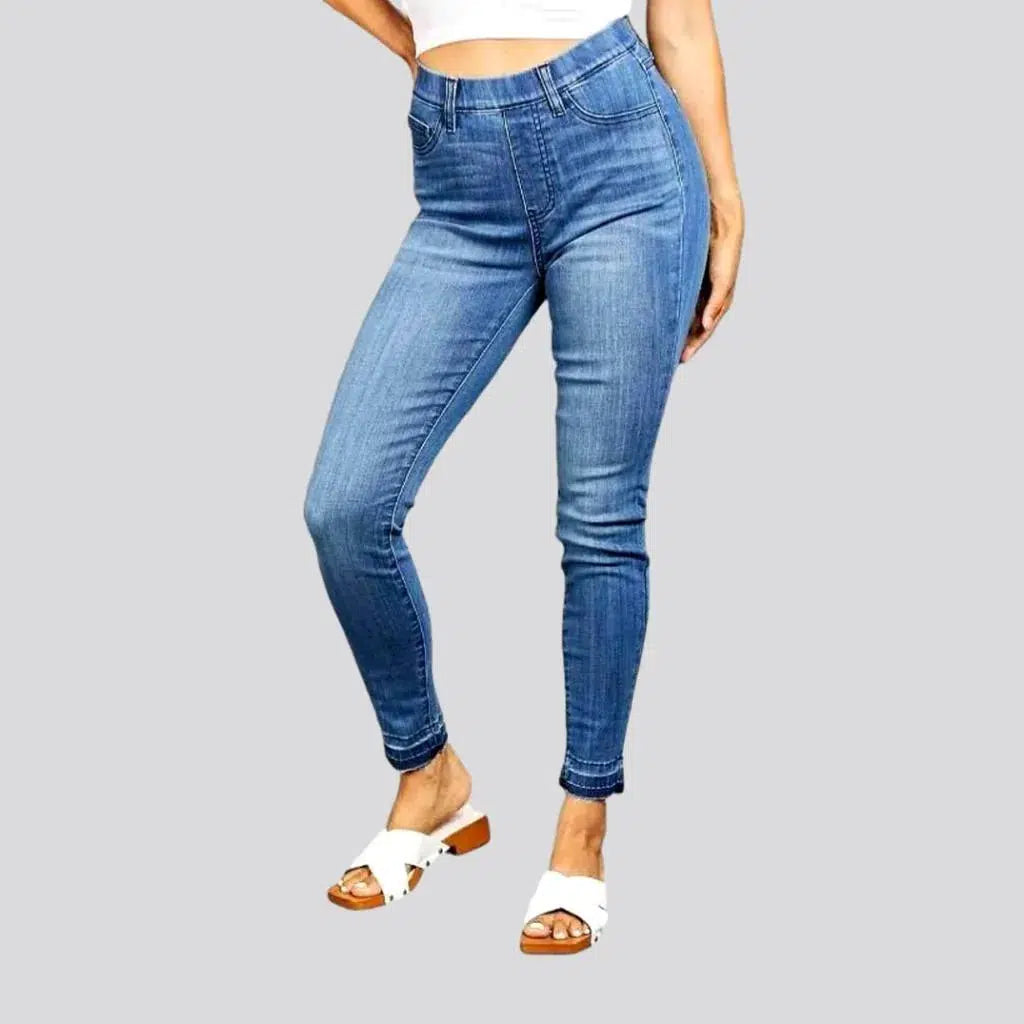 Raw-hem high-waist jeans
 for ladies | Jeans4you.shop