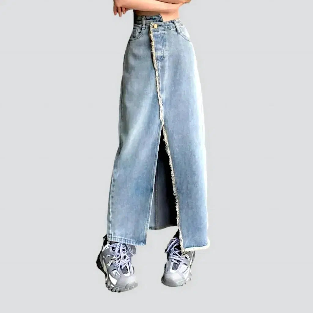 Raw-hem women's denim skirt | Jeans4you.shop