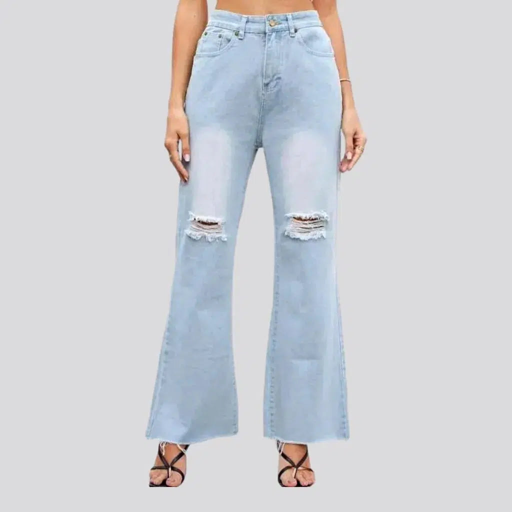Raw-hem women's flared jeans | Jeans4you.shop