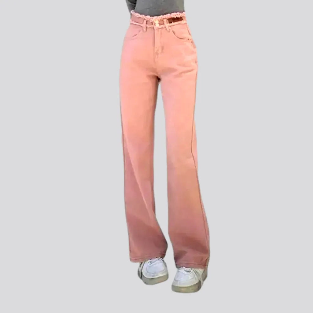 Raw-waistline y2k jeans
 for women | Jeans4you.shop