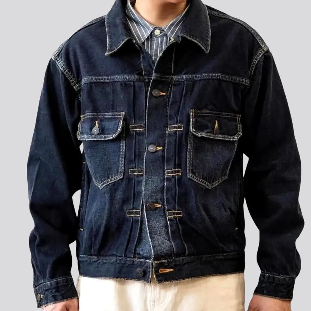 Regular selvedge men's jean jacket | Jeans4you.shop