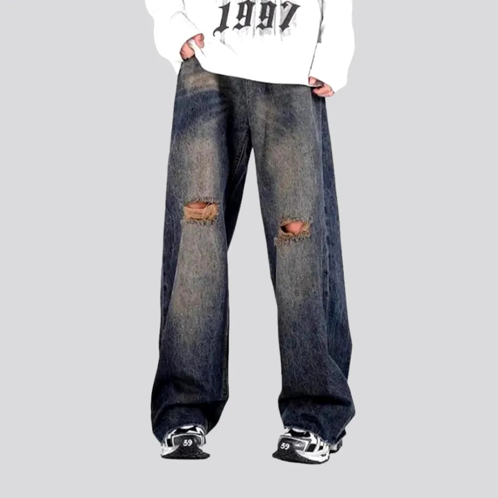 Ripped-knees vintage jeans | Jeans4you.shop