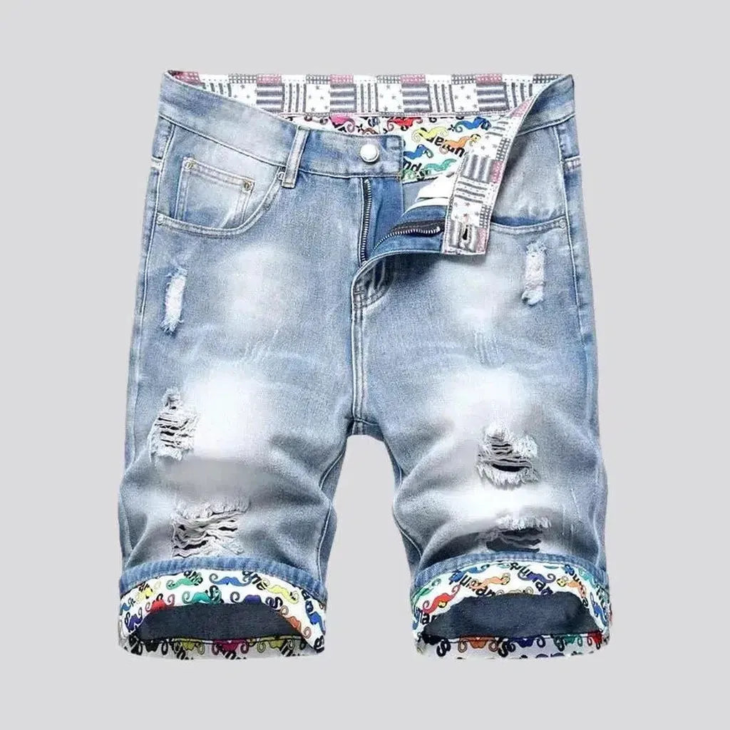 Ripped men's denim shorts | Jeans4you.shop