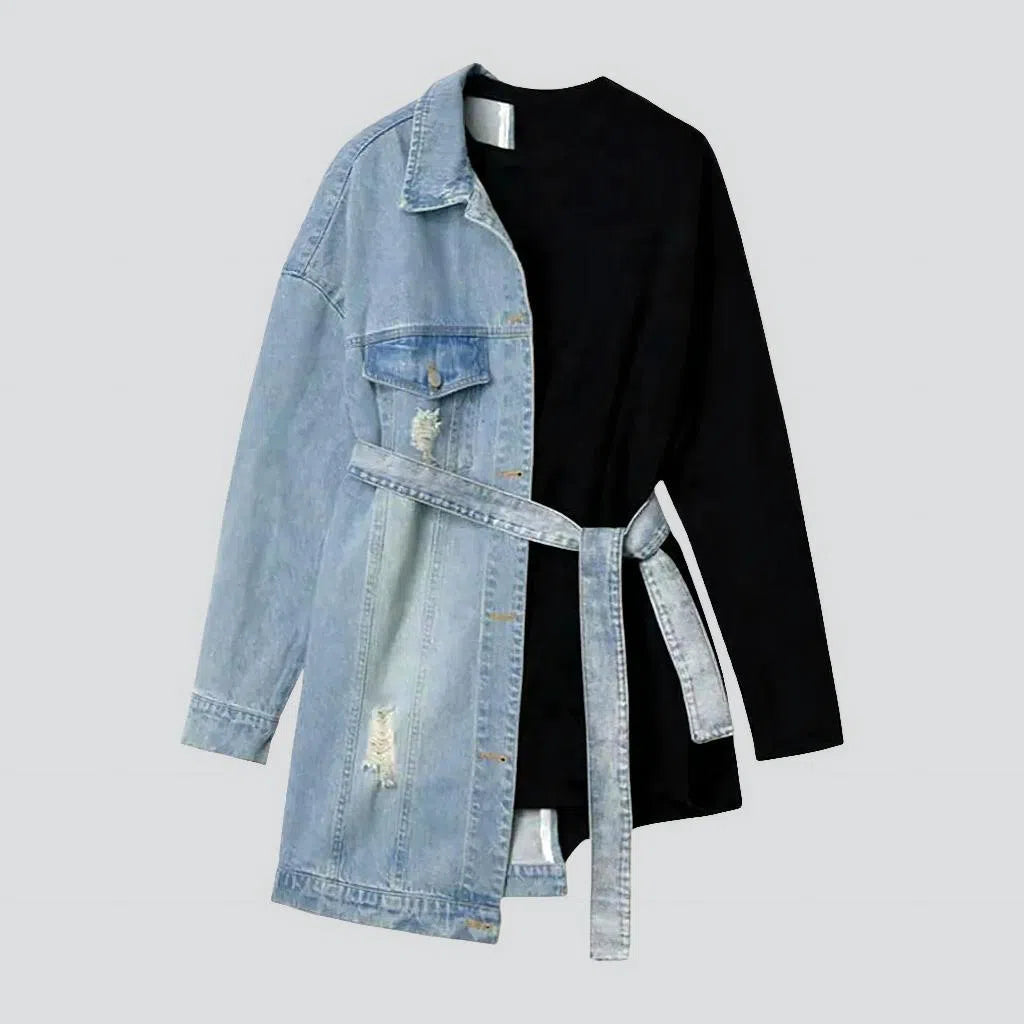Ripped women's jeans coat | Jeans4you.shop