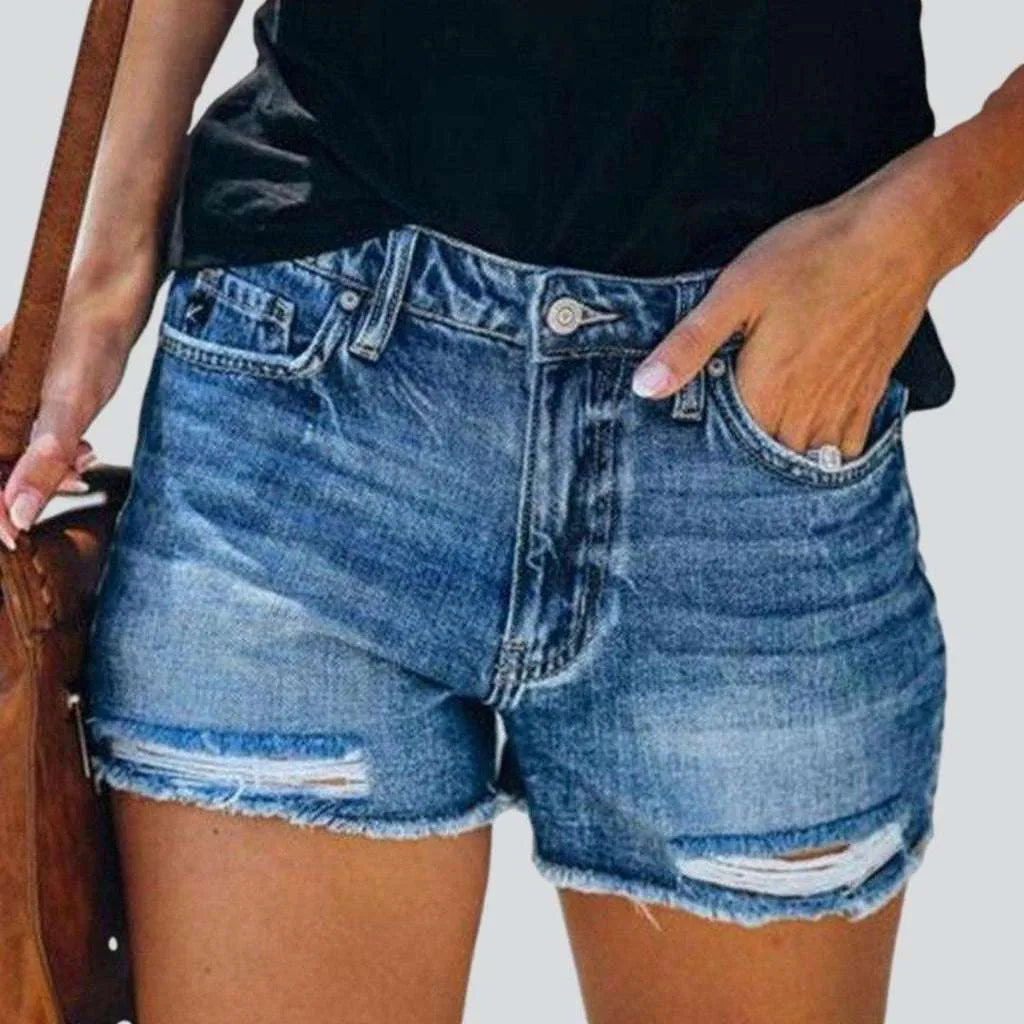 Ripped women's jeans shorts | Jeans4you.shop