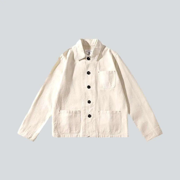 Roomy monochrome worker denim jacket | Jeans4you.shop