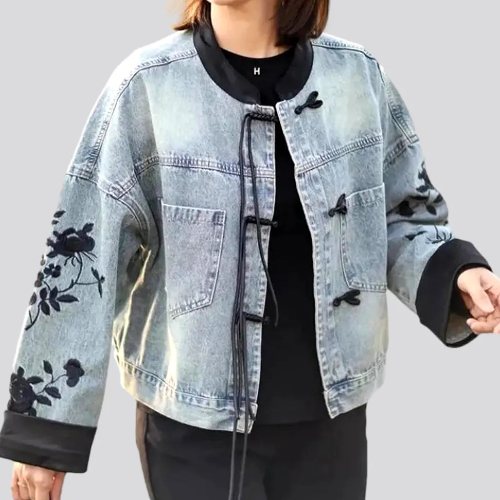 Round-collar denim jacket
 for women | Jeans4you.shop