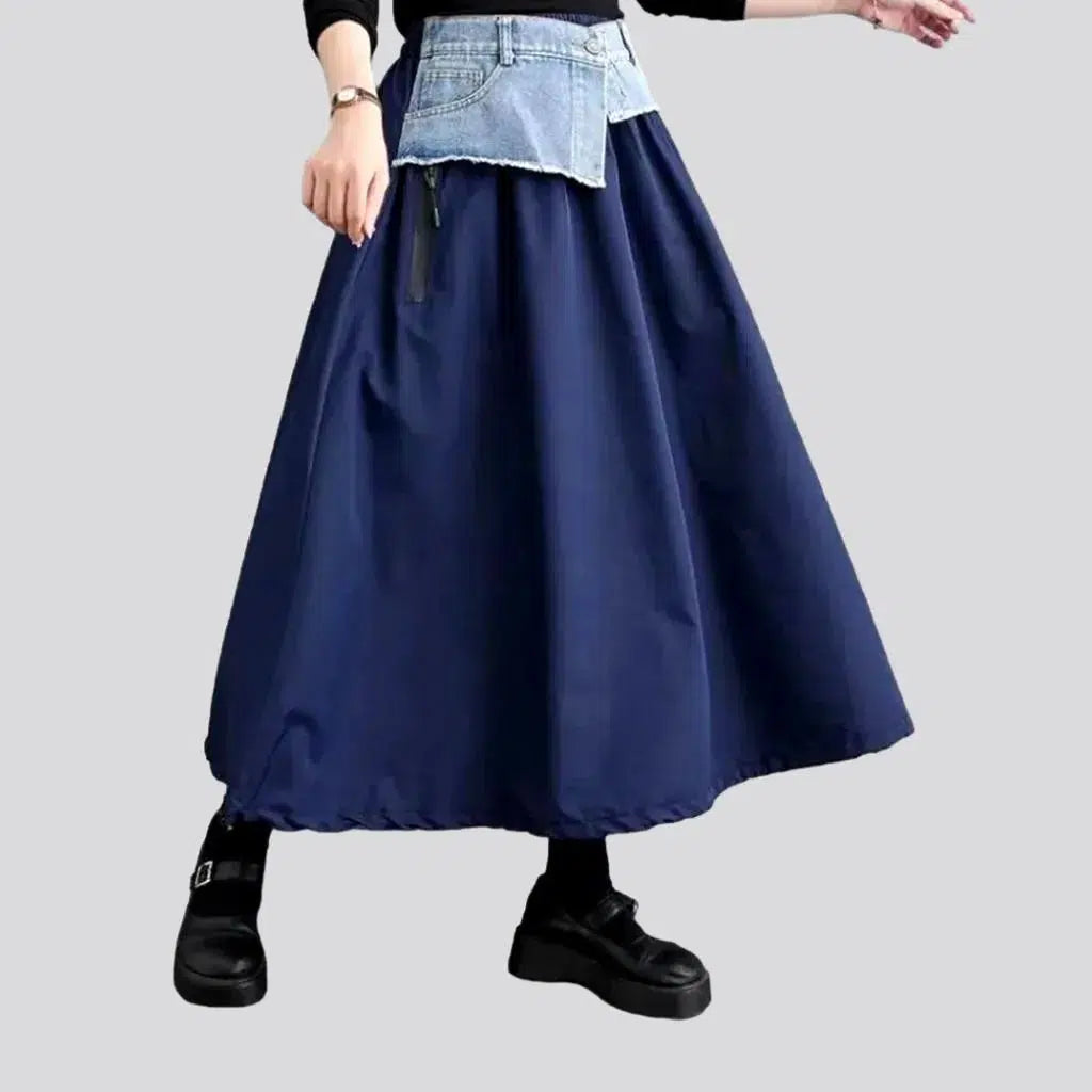 Rubber-hem women's denim skirt | Jeans4you.shop