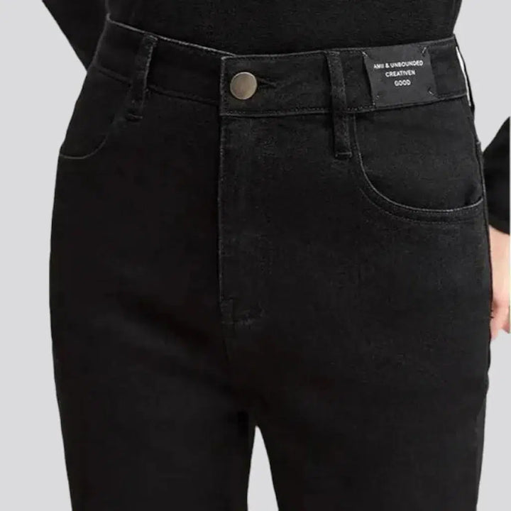 Street monochrome jeans
 for ladies