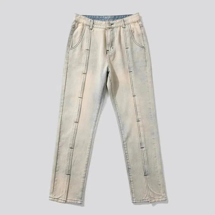 Baggy stonewashed jeans
 for men