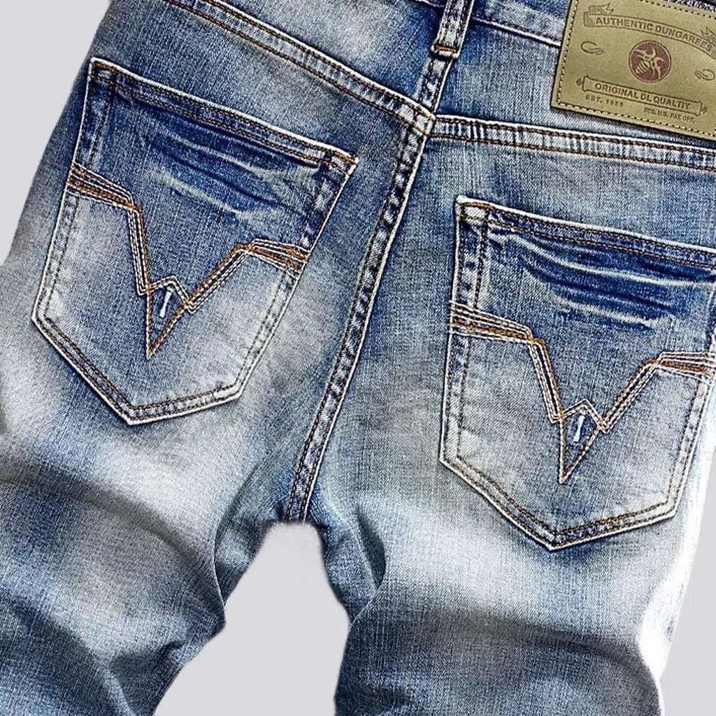 Street sanded jeans
 for men