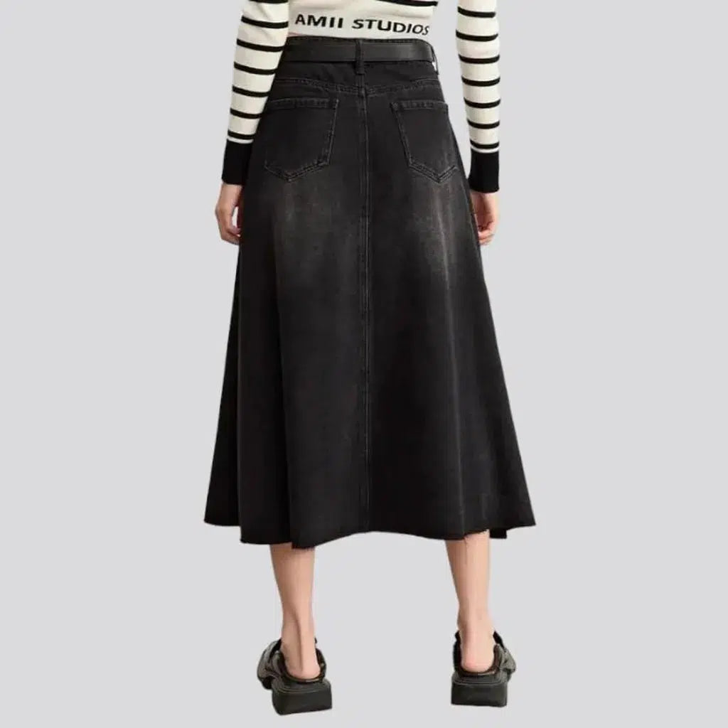 Vintage street women's jean skirt