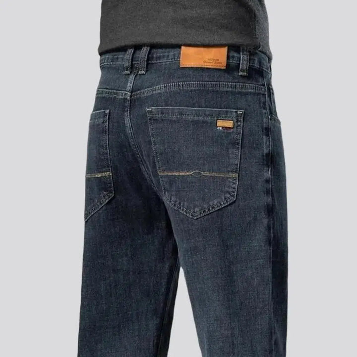 straight, vintage, sanded, stretchy, whiskered, mid-waist, zipper-button, 5-pockets, men's jeans | Jeans4you.shop