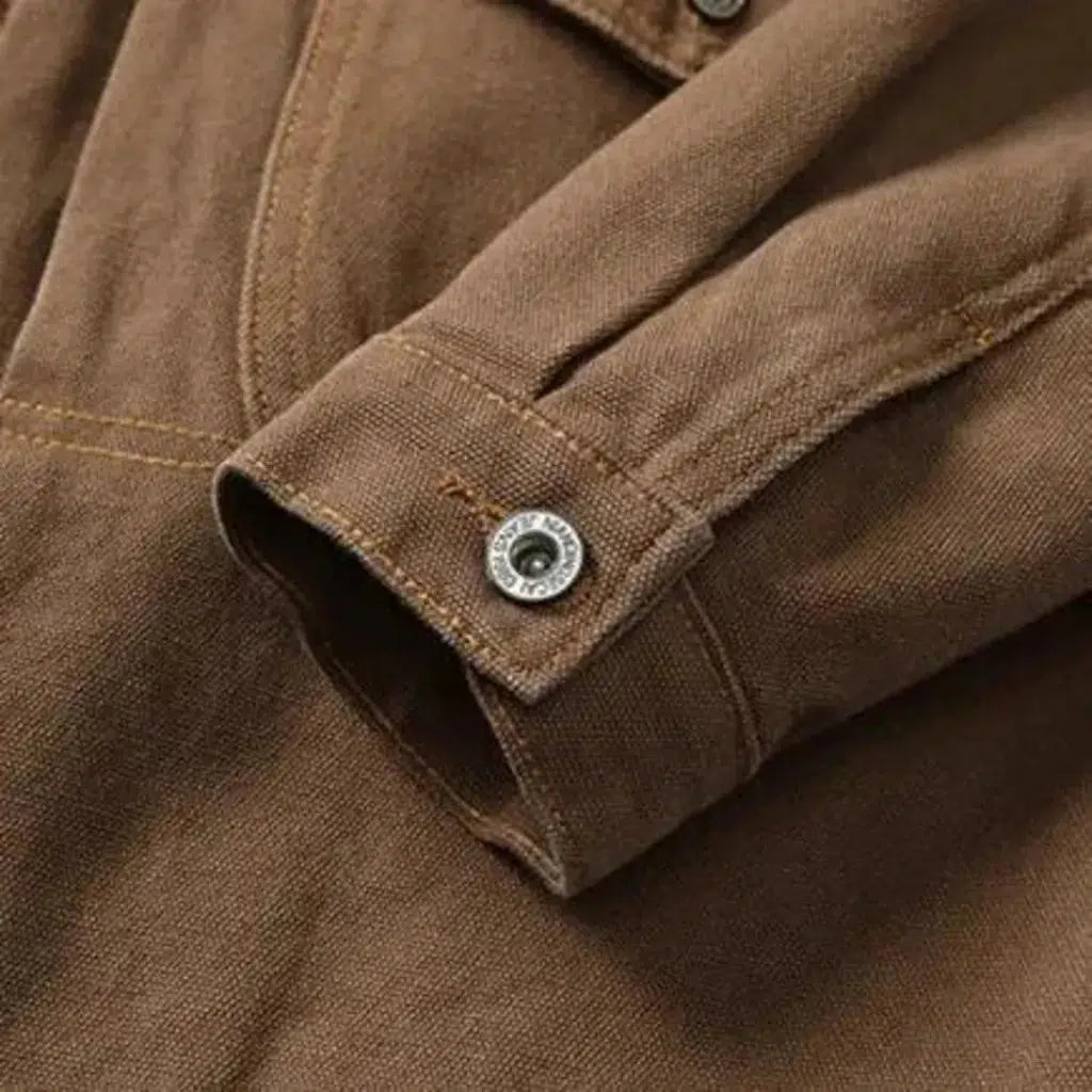 Street color men's jeans jacket