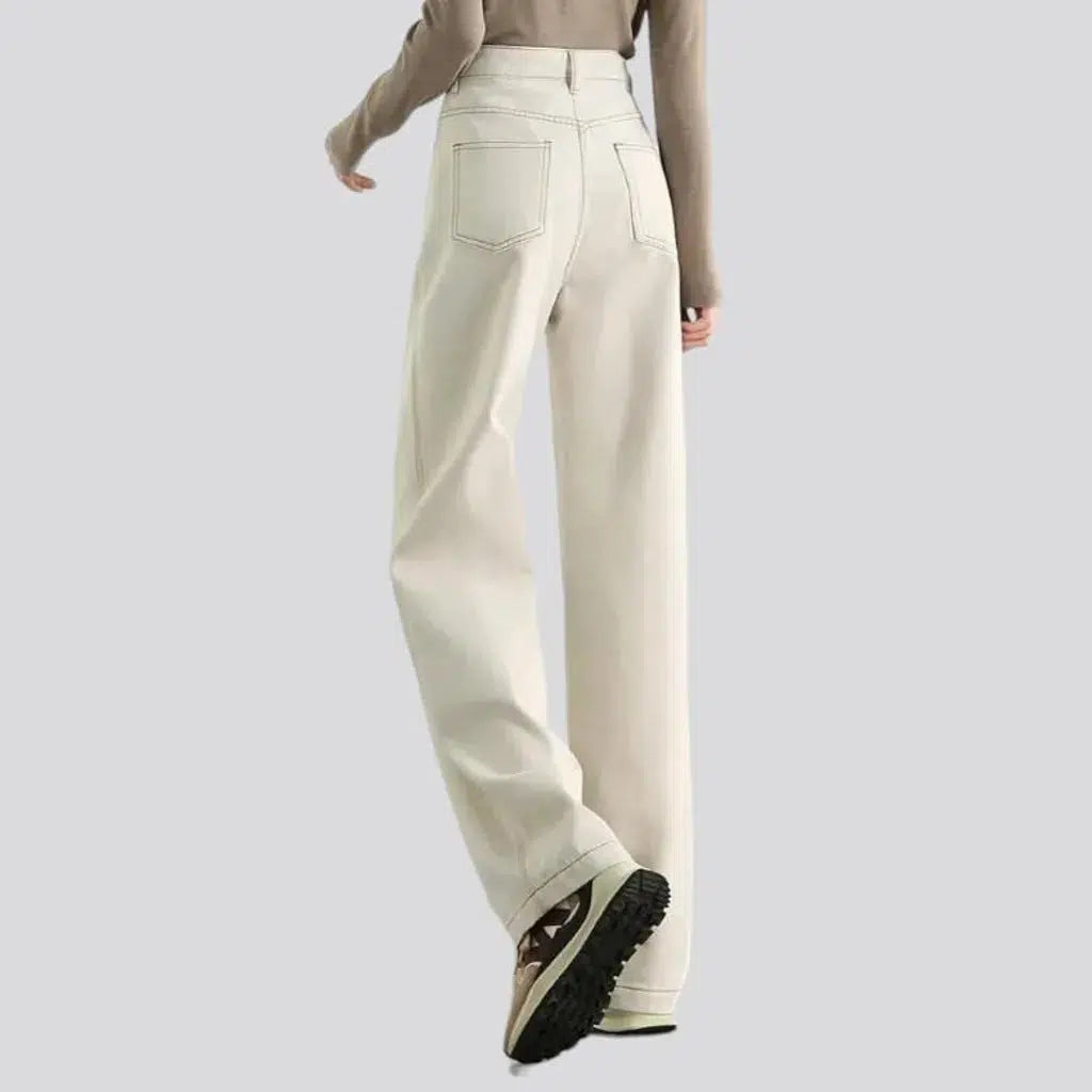 Monochrome women's white jeans