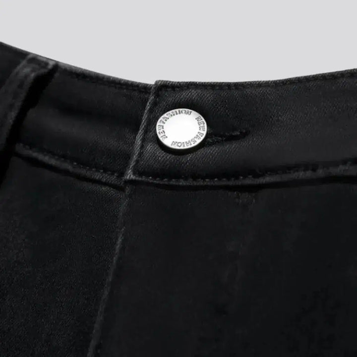 Monochrome black jeans
 for women