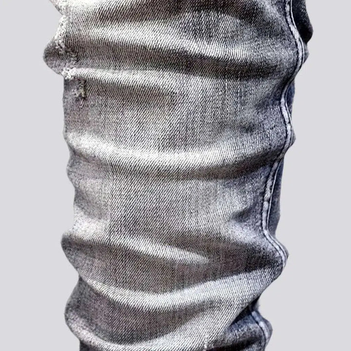 Men's sanded jeans