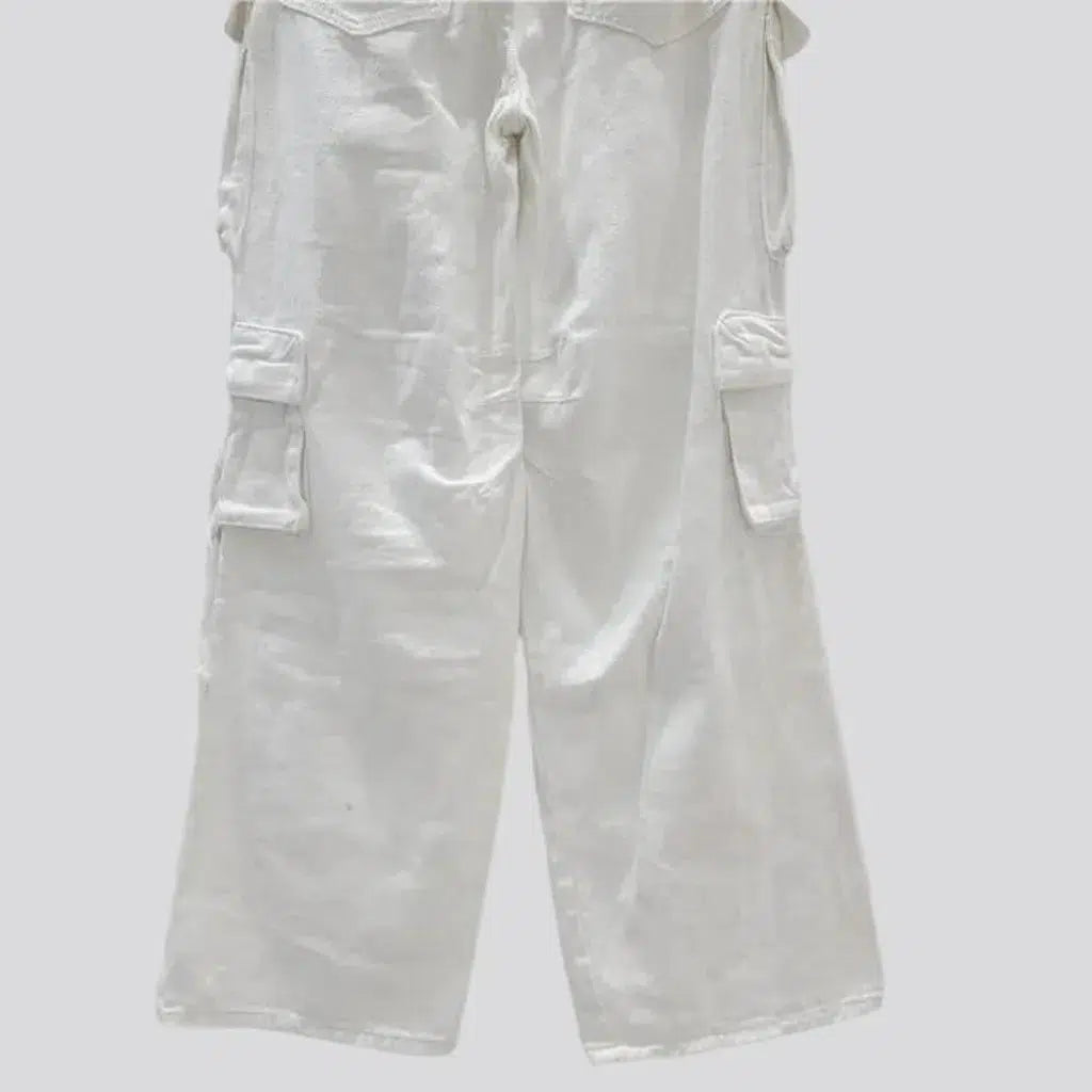 Painted white jeans
 for women