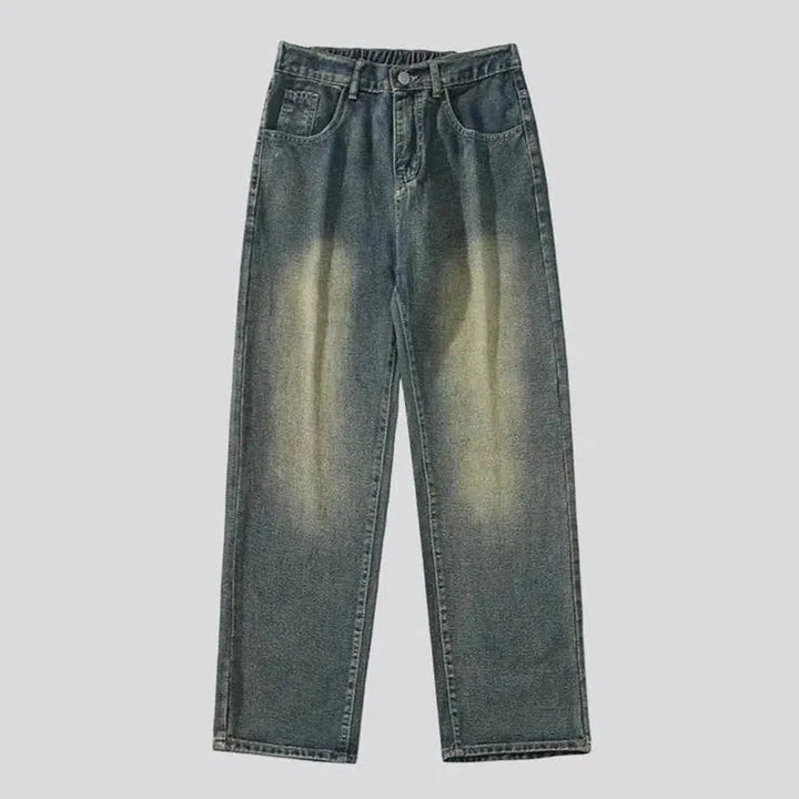 High-waist 90s jeans
 for men