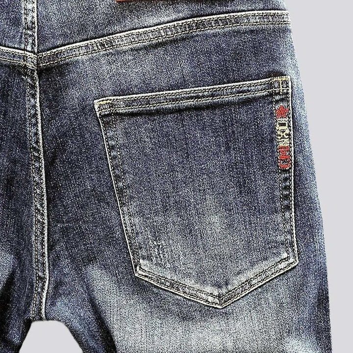 Medium wash men's skinny jeans