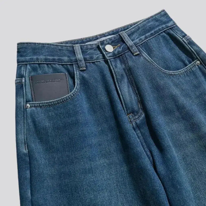 High-waist women's wide-leg jeans