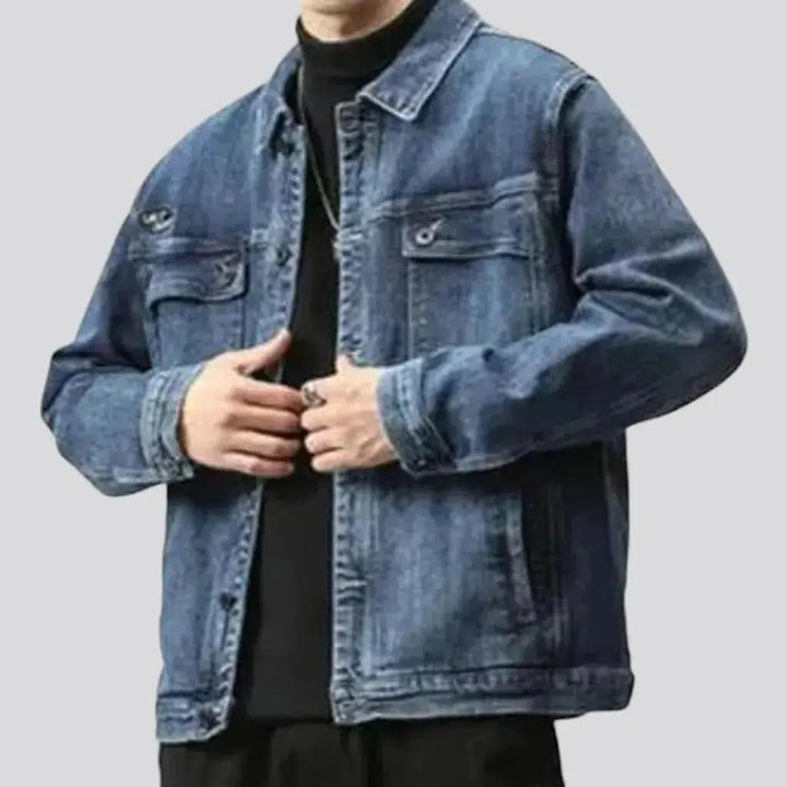 Oversized fashion men's denim jacket
