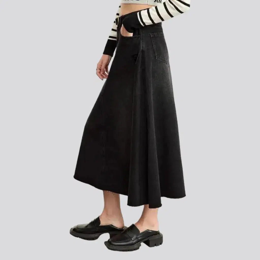 Vintage street women's jean skirt