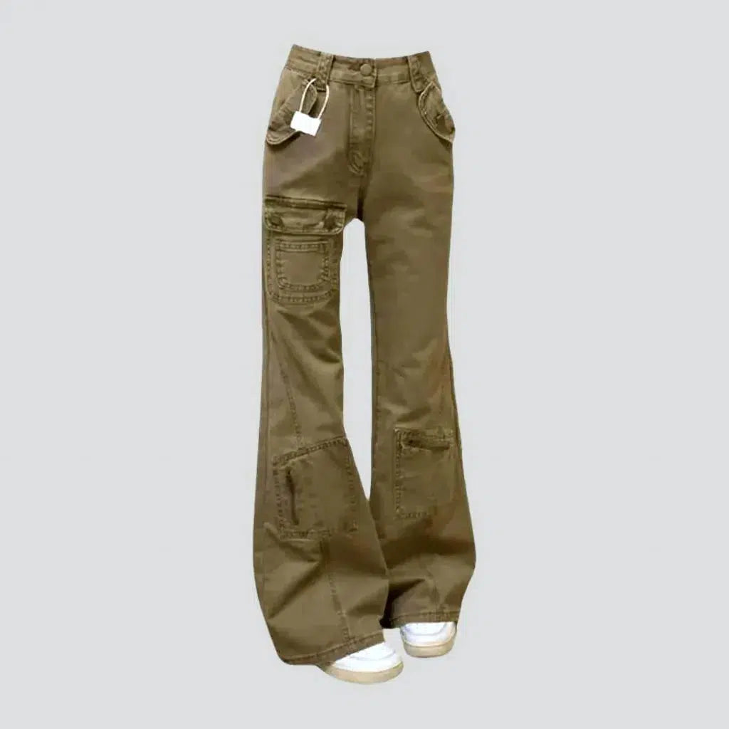Sand-hue mid-waist jeans
 for women | Jeans4you.shop