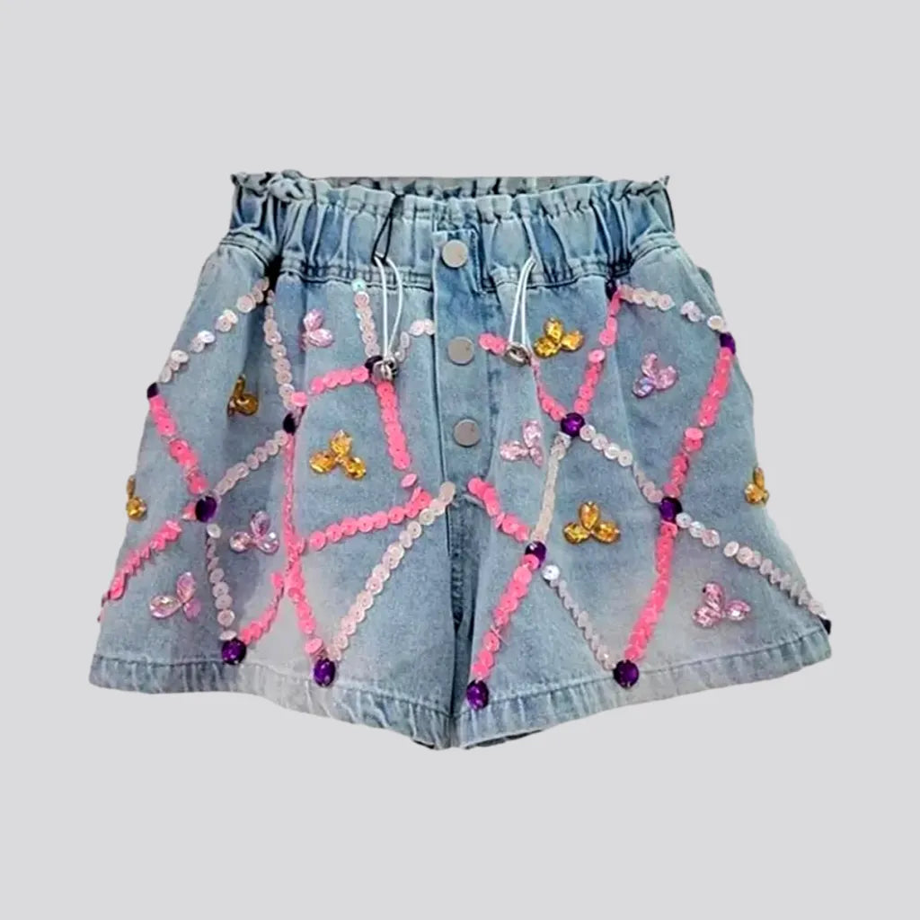 Sanded baggy denim shorts
 for women | Jeans4you.shop