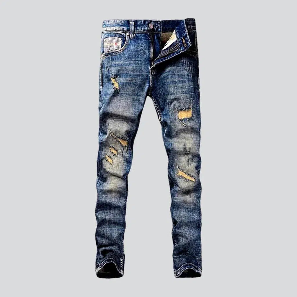 Sanded distressed jeans
 for men | Jeans4you.shop