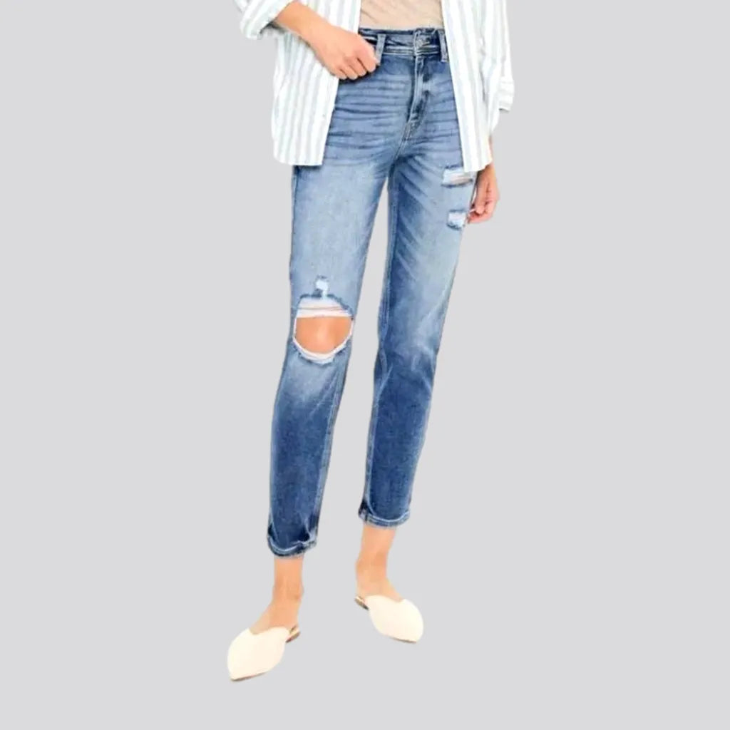 Sanded distressed jeans
 for women | Jeans4you.shop