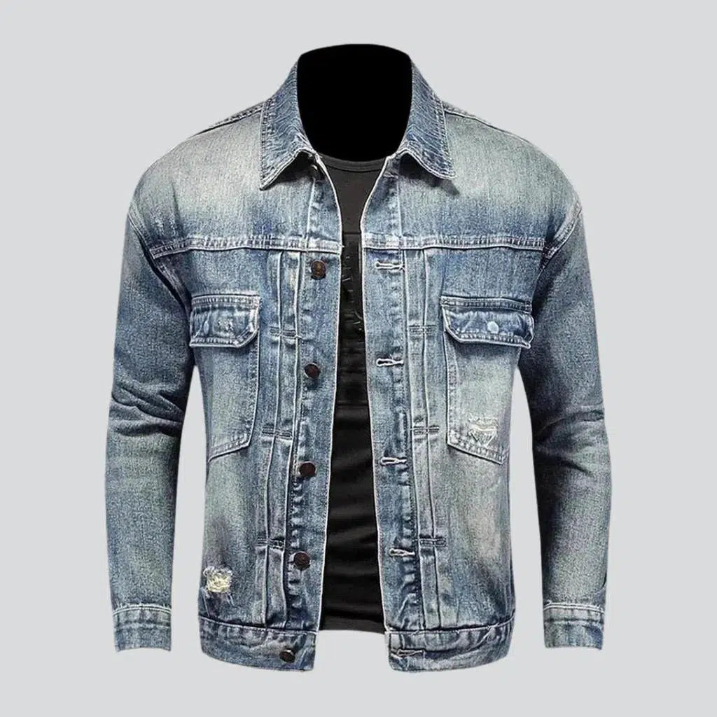 Sanded men's denim jacket | Jeans4you.shop