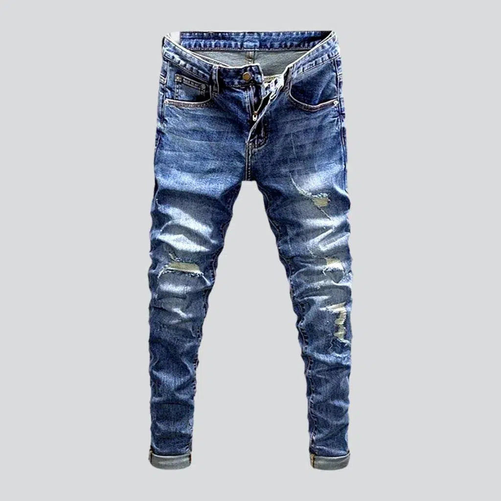 Sanded men's distressed jeans | Jeans4you.shop